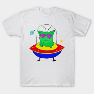 Alien Space Cat T-Shirt